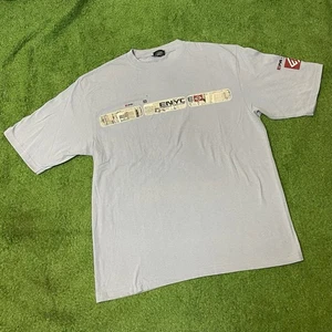 NWT vintage Y2K Enyce Light Blue Graphic T-Shirt Size : Large - Picture 1 of 7