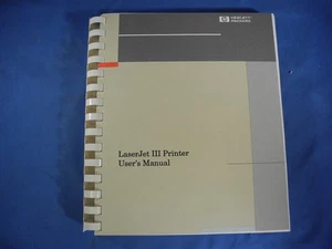 HP LASERJET III PRINTER USER'S MANUAL 33449-90901 (Free Shipping!) - Picture 1 of 9