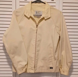 Vintage 1970s London Fog Weatherwear Jacket Size 6 Reg Pale Yellow Fog Patch  - Picture 1 of 9