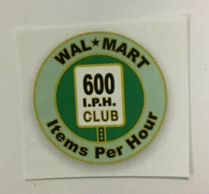 WALMART 600 Items Per Hour Cashier Lapel Pin Quality Metal Brand New (Pin back) - Picture 1 of 2