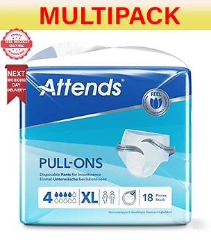 Attends Incontinence Pull-Ons 4 - Extra Large - 4 Packs of 18 - Image 1 of 4