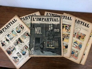 Genre Le Rire Pele Mele / 52x L'IMPARTIAL DE L'EST  ANNEE 1909 Bien complete TBE - Picture 1 of 11