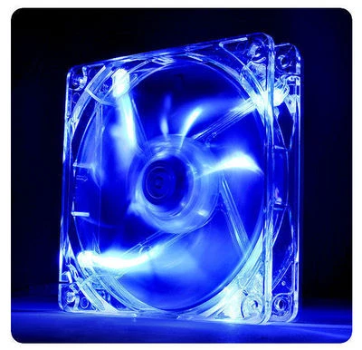 Thermaltake  Pure 12 LED Blue 120mm x 120mm x 25mm Sleeve Fan (CL-F012-PL12BU-A) - Image 1 of 3