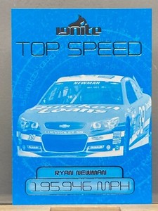 2013 Press Pass Ignite Top Speed Color Proof Cyan #54 Ryan Newman 0784