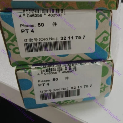 1X Dual Feed Through Terminal Block BOX of 50 CONTACT PT 4 3211757 Fast Shipping - Image 1 of 3