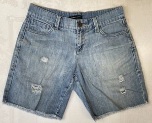 New York Company Distressed Cut Off Blue Jean Shorts Womens Size 0 Waist 28 - Picture 1 of 9