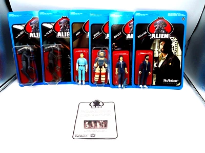 Funko Super 7 figuras de reacción alienígena SDCC Early Bird conjunto de 6 figuras/mailer Foto 1 de 4