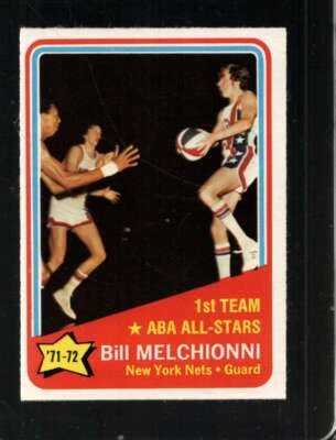1972-73 TOPPS #253 BILL MELCHIONNI EXMT NY NETS AS *X61469 - Image 1 of 2