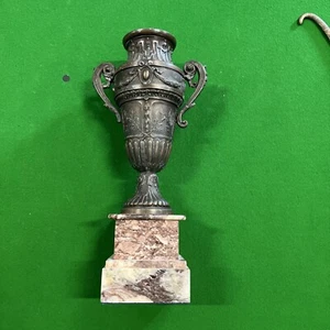Antique Bronze French style Vase/ Urn / Trophy With Italian Marble Base - Picture 1 of 12