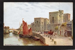 Postcard Isle of Man the Rushen Castle art by AR Quinton ARQ *1972 - Picture 1 of 2