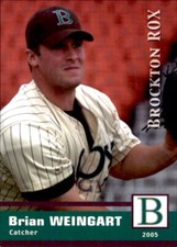 2005 Brockton Rox Grandstand #23 Brian Weingart Stoughton Massachusetts MA Card