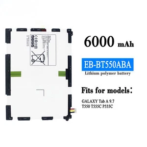 Battery for Samsung Tab A 9.7" SM- T550 P550 T555 T511 EB-BT550ABE 6000mAh - Picture 1 of 4