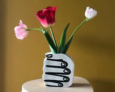 Resin Flower Vase, Creative Hand Shaped Vase, Eclectic Decor, Unique Vases