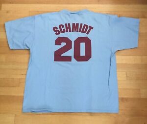 Maillot de baseball Mike Schmidt Philadelphia Phillies MLB 20 T-shirt taille homme 2XL