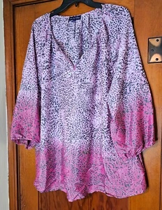 Blusa Fig & Vine Talla Grande 2X Ligera Púrpura VERANO - Imagen 1 de 10