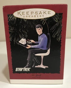 1996 Hallmark Keepsake Ornament Star Trek Mr. Spock Christmas Decoration New - Picture 1 of 13