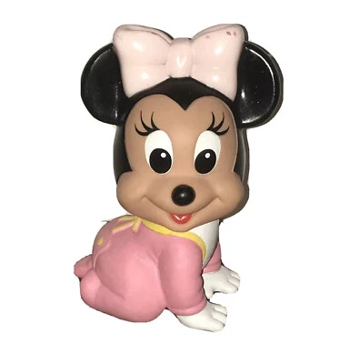Vintage 1984 Baby Minnie Mouse Vinyl Squeaky Squeeze Mattel Arco Toys Disney - Изображение 1 из 4