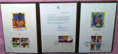 1984 Summer Olympics Sc 2085a C108a UX102 USPS folio Western Region Seminar - Image 1 of 4