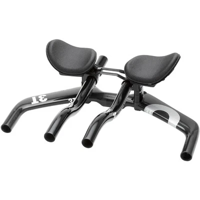 Manubrio bici da strada 3T Carbon Time Trial TT Bar Rest manubrio triathlon ricambi - Immagine 1 di 4