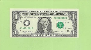 1995 ..UNCIRC $1  J 3391 2082 I  .... 1995 $1  J-I      NICE NOTE         FRN - Picture 1 of 2