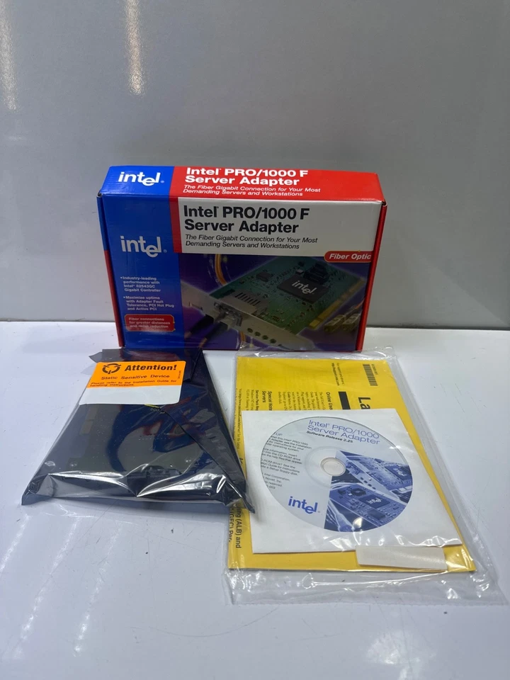 Intel PRO/1000-F A38888-002 Server PCI Gigabit Fiber Adapter, FC/GBE - Image 1 of 4