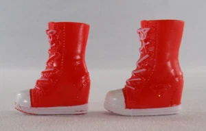 DC Superhero Girls Doll Supergirl Replacement Shoes Red Boots - Picture 1 of 7