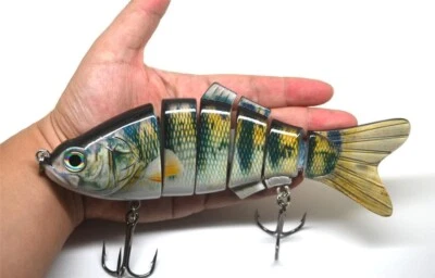 1 minnow esche artificiali snodate   200 mm 115  gr. swimbait 6 sez - Immagine 1 di 2