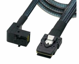 Cable en ángulo de 90° Mini SAS 36 pines (SFF-8087) a Mini SAS (SFF-8643) HD 0,5 m - Imagen 1 de 5