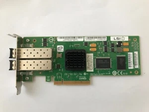 LSI DUAL PORT 4GB/S FIBRE CHANNEL PCIe CONTROLLER CARD LSI7204EP-LC WITH SFP's - Picture 1 of 4