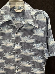 Camiseta De Colección Años 60-70 Mr. California Azul “Home Sweet Home”~Mediana~¡Excelente Estado! - Imagen 1 de 6