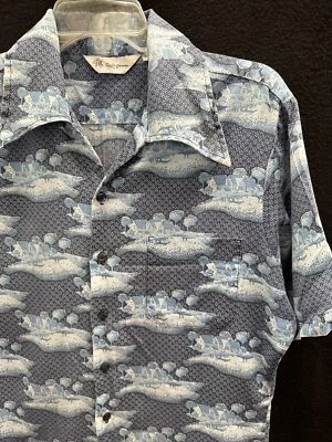 Camiseta De Colección Años 60-70 Mr. California Azul “Home Sweet Home”~Mediana~¡Excelente Estado! Foto 1 de 4