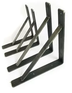 Heavy Duty Scaffold Board Shelf Brackets Rustic Handmade Industrial Modern - Picture 1 of 6