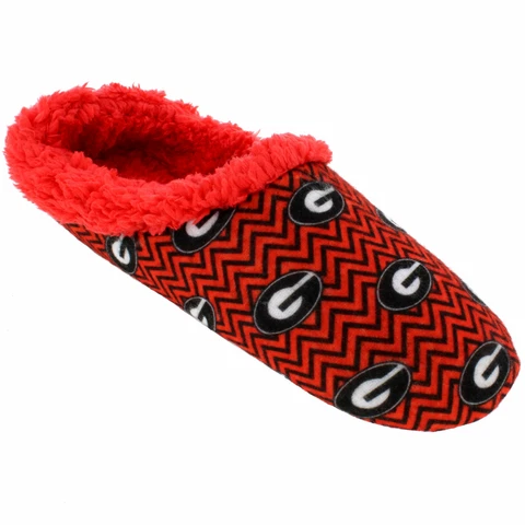 Georgia Bulldogs Comfy Feet Chevron Slip On Slippers Cover