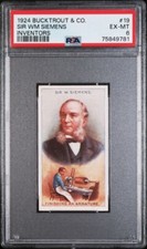 1924 Bucktrout & Co INVENTORS #4 SIR WM SIENENS PSA 6 EX-MT