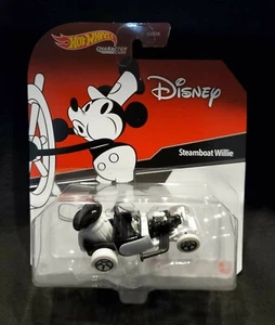 2021 Hot Wheels Disney Character Cars Steamboat Willie - Brand New & Sealed! - Foto 1 di 3