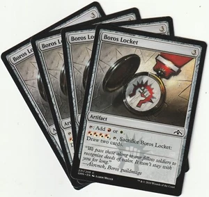 ✪ 4 MAGIC: The Gathering BOROS LOCKET Artifact MTG PLAYSET *Artefakt - Bild 1 von 2