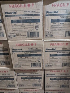 Plusrite 25 Pack F32T8/841 32W 48INCH T8 Fluorescent Lamp 4100K 3000LM G13 BASE - Picture 1 of 7