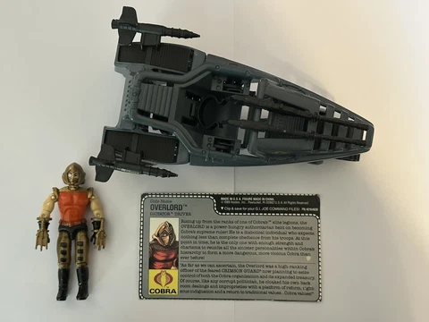 GI JOE COBRA OVERLORD 1990 DICTATOR 1989 COBRA 2 IN 1 VEHICLE COMPLETE ORIGINAL Cover