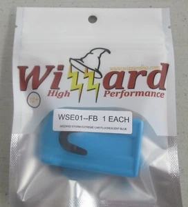 "NEW" WIZZARD STORM EXTREME FLUORESCENT BLUE HARD BODY HO SLOT CAR - Picture 1 of 1