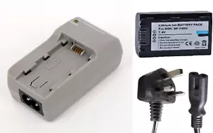 Nueva Batería FH50 + Cargador BC-TRP para Sony Handycam DVD106 DVD109 SR42 SR45 HC9 - Imagen 1 de 1