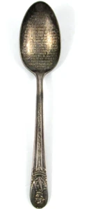 vintage W. M. Rogers Silver Plated Abraham Lincoln's Gettysburg Spoon - Picture 1 of 7