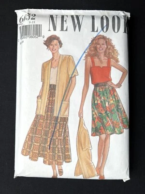 New Look 6052 Misses Jacket-Camisole-Skirt Retro 1990's Pattern size 8-18 Uncut - Image 1 of 2
