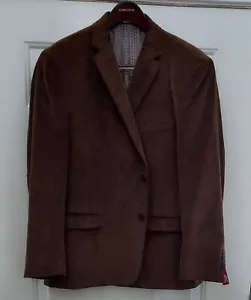 SADDLEBRED MEN'S BROWN COTTON HERITAGE CORDUROY SPORTS JACKET SIZE 48 R NWOT - Picture 1 of 10