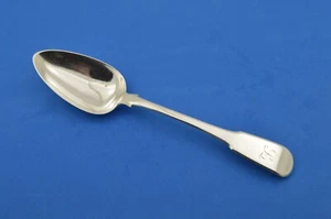 Chinese Export Solid Silver Table Spoon . Canton c1820 . Maker "C" - Picture 1 of 10