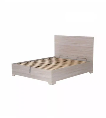 EUROBRICO LETTO MATRIMONIALE CONTENITORE CON PIEDINI "HI BOX" OLMO NATURALE 160X190 CM