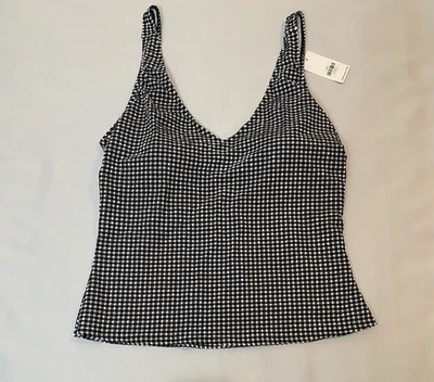 Женский купальный костюм Long Tall Sally топ в клетку размер США 18 - Изображение 1 из 4