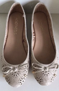 Head Over Heals Gold Ballet Flats Size 5 - Picture 1 of 3