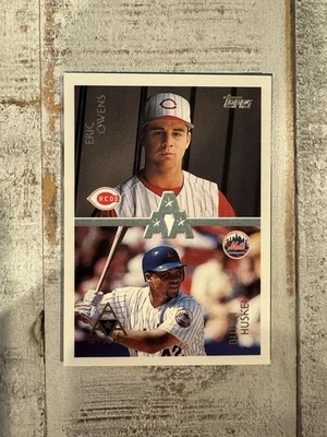 1996 Topps - Butch Huskey, Eric Owens #104 - Image 1 of 2