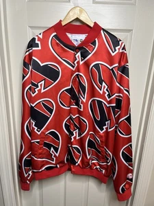 Red Shawn Michaels HBK WWE Legends Chalk Line Bomber Jacket Rare Size 2XL WWF - Bild 1 von 3