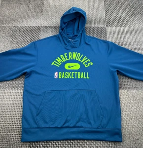 Sudadera con capucha Nike Dri-FIT L/Minnesota Timberwolves NBA/azul/baloncesto - Imagen 1 de 14